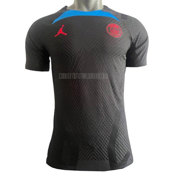 camiseta paris saint-germain edición de jugador negro 2022-2023