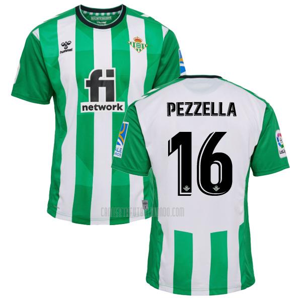 camiseta pezzella real betis primera 2022-2023