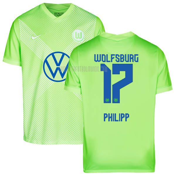 camiseta philipp del wolfsburg del primera 2020-2021