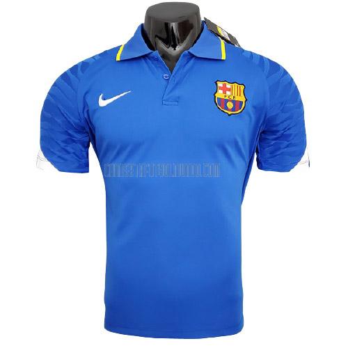 camiseta polo barcelona azul 2021-2022