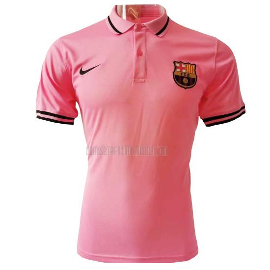 camiseta polo barcelona rosa 2020