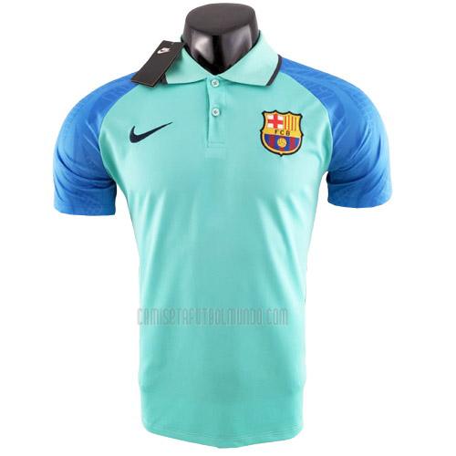 camiseta polo barcelona verde 2022-2023