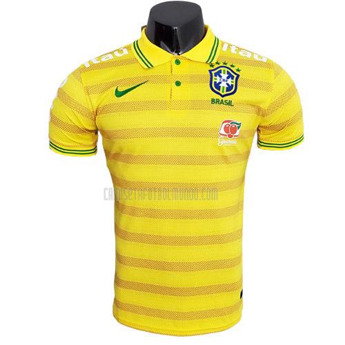 camiseta polo brasil amarillo 2022-2023