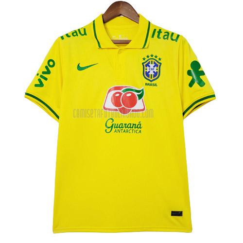 camiseta polo brasil amarillo 2022