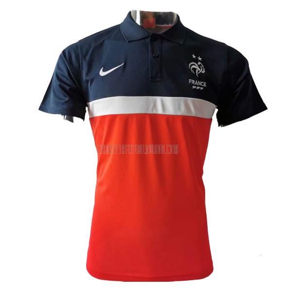 camiseta polo francia rosso-blu 2020