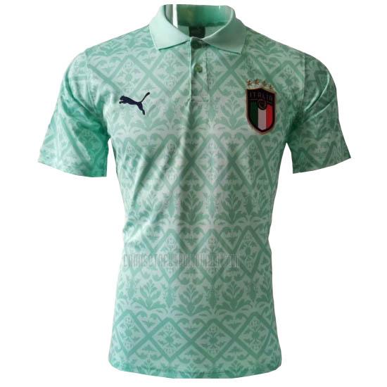 camiseta polo italia verde 2020-21