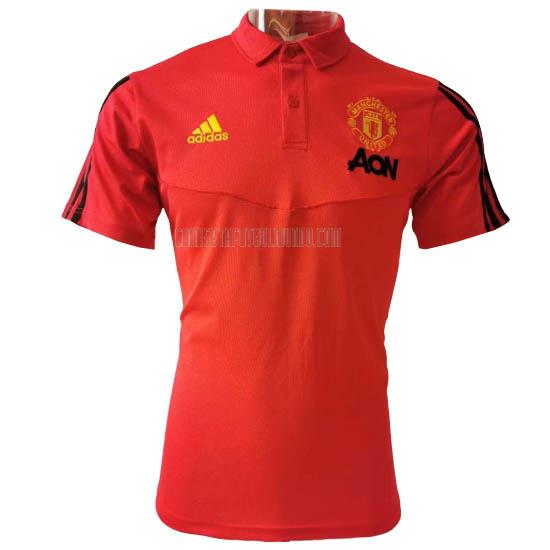 camiseta polo manchester united rojo 2020