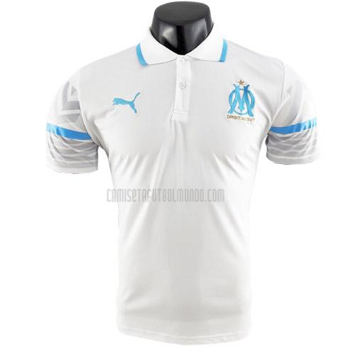 camiseta polo marseille blanco 2022-2023