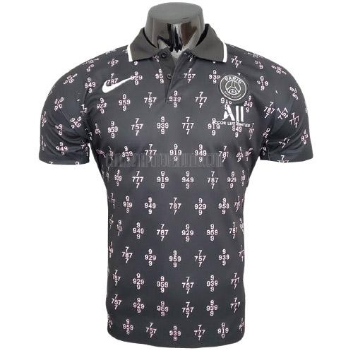 camiseta polo paris saint-germain negro 2021-2022