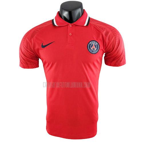 camiseta polo paris saint-germain rojo 2022-2023