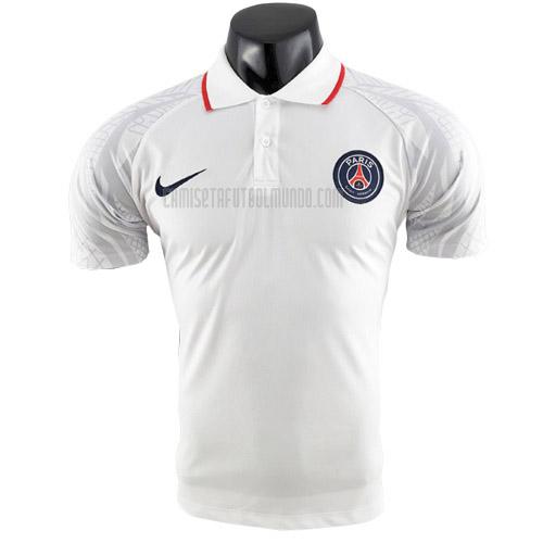 camiseta polo paris saint-germain sr2 blanco 2022-2023