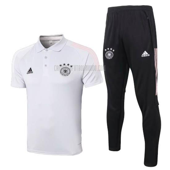camiseta polo y pantalones alemania blanco 2020-21