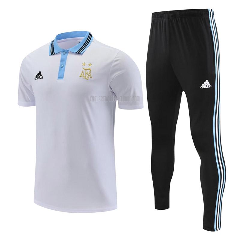camiseta polo y pantalones argentina 221125a1 blanco 2022-2023
