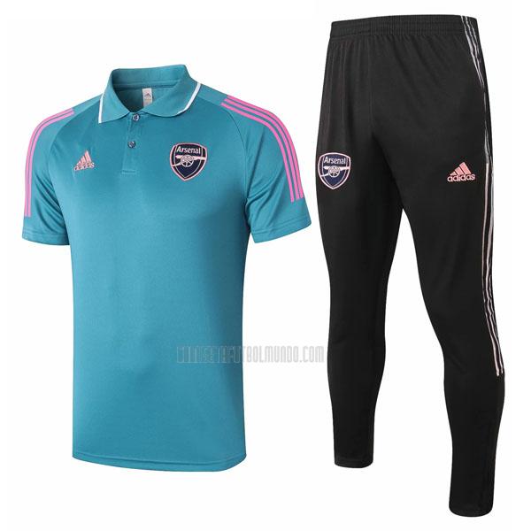camiseta polo y pantalones arsenal azul 2021