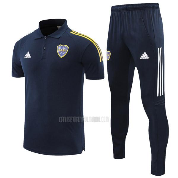 camiseta polo y pantalones boca juniors azul marino 2021-2022