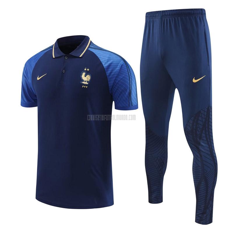 camiseta polo y pantalones francia 221125a1 azul 2022-2023
