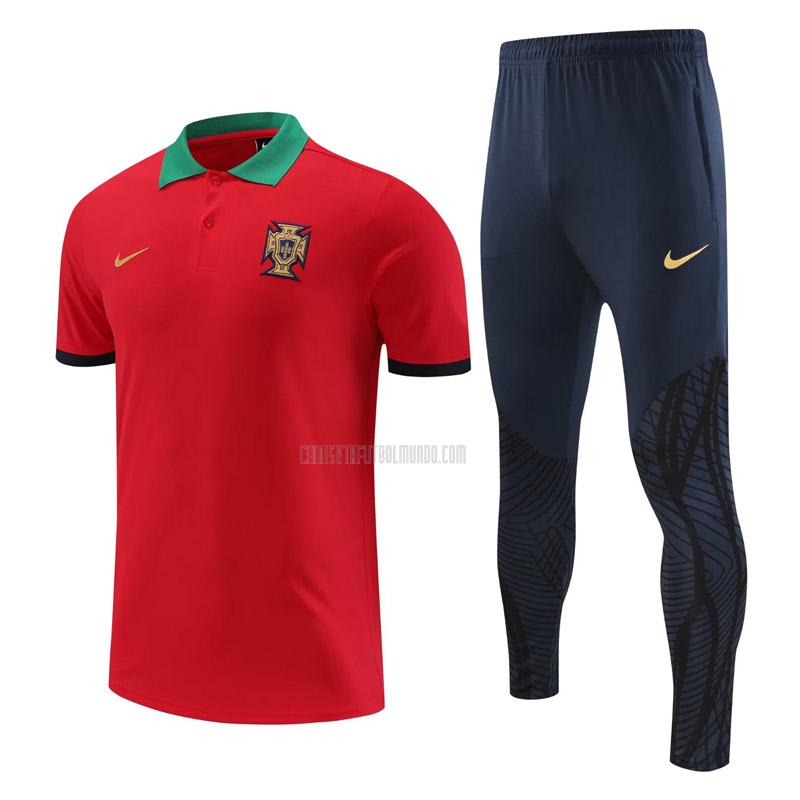 camiseta polo y pantalones portugal 221125a1 rojo 2022-2023