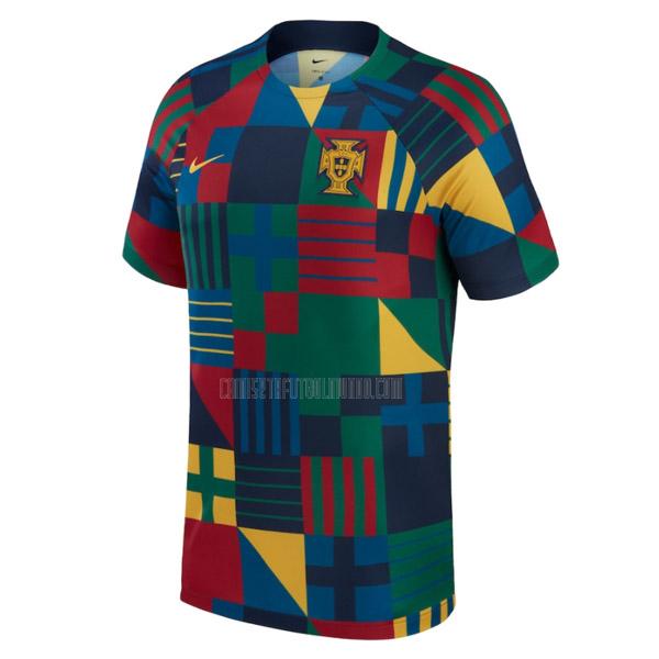 camiseta portugal copa mundial pre-match 2022