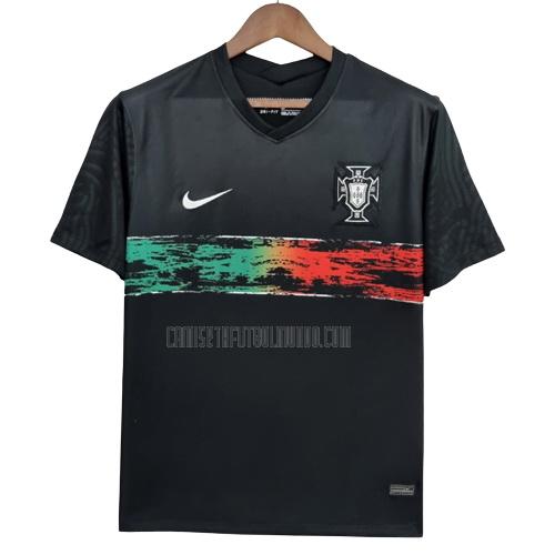 camiseta portugal negro 2022