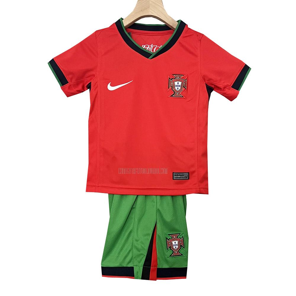 camiseta portugal niños primera 2024