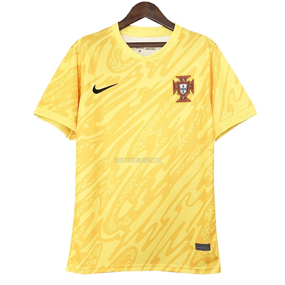 camiseta portugal portero amarillo 2024