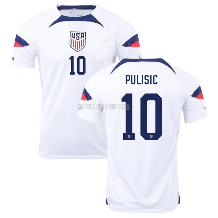 camiseta pulisic estados uniños copa mundial primera 2022