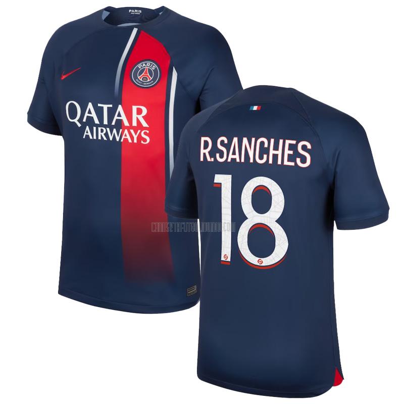 camiseta r.sanches paris saint-germain primera 2023-2024