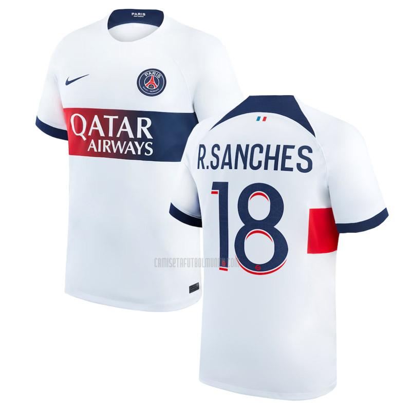 camiseta r.sanches paris saint-germain segunda 2023-2024