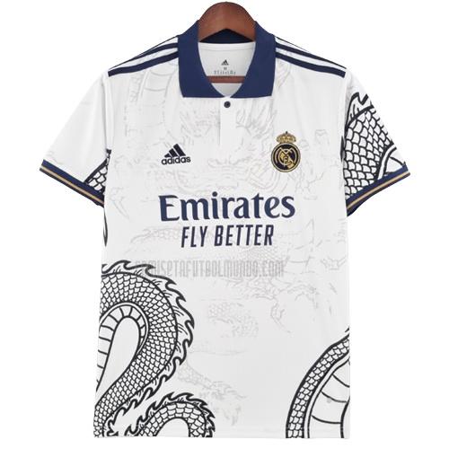camiseta real madrid dragon chino blanco 2022-2023