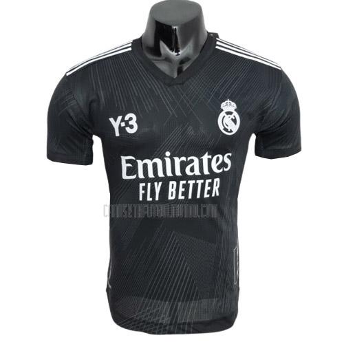 camiseta real madrid edición de jugador y-3 negro 2022