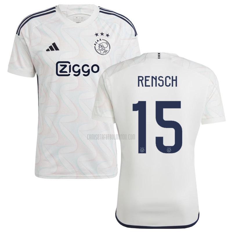 camiseta rensch ajax segunda 2023-2024