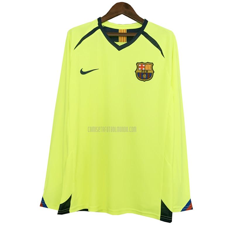 camiseta retro barcelona manga larga segunda 2005-2006