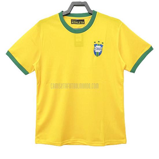camiseta retro brasil primera 1974