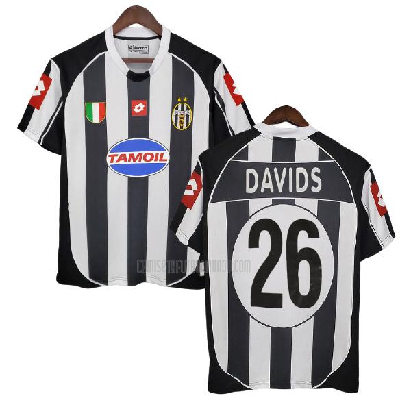 camiseta retro davids juventus primera 2002-2003