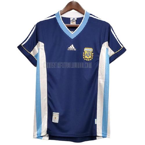 camiseta retro del argentina del segunda 1998