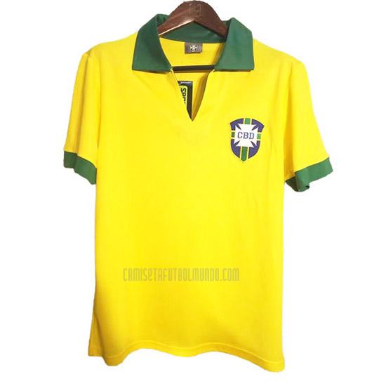 camiseta retro del brasil del primera 1958