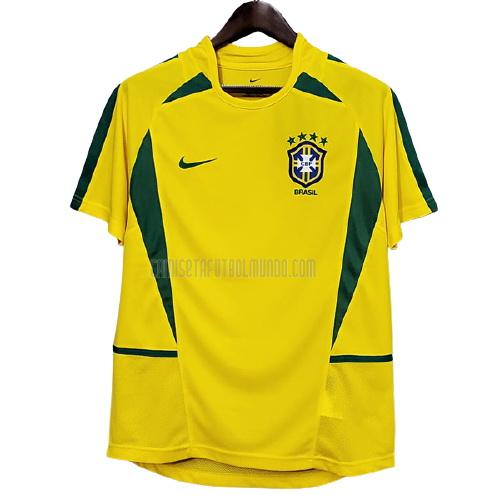 camiseta retro del brasil del primera 2002