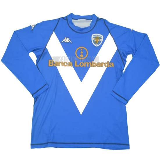 camiseta retro del brescia calcio del manga larga primera 2003-2004