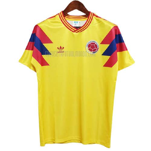 camiseta retro del colombia del primera 1990