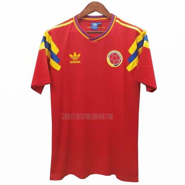 camiseta retro del colombia del segunda 1990