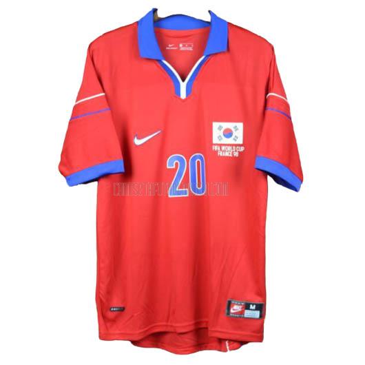 camiseta retro del corea del sur del primera 1998