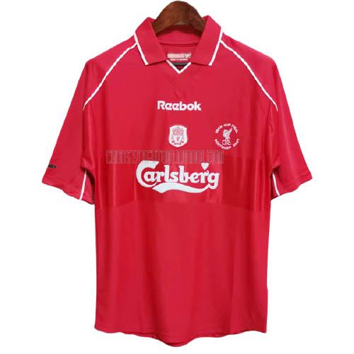 camiseta retro del liverpool del primera 2001-2002