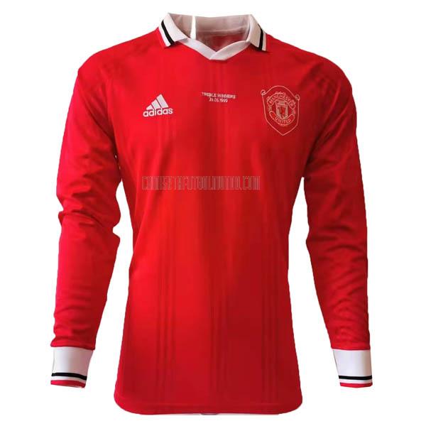 camiseta retro del manchester united del manga larga rojo 2019-20