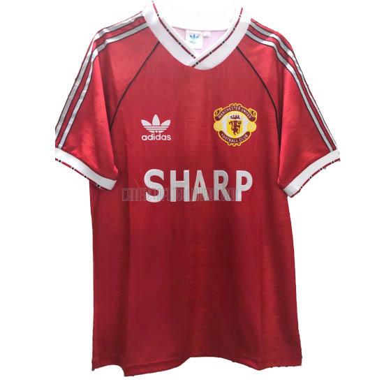 camiseta retro del manchester united del primera 1999