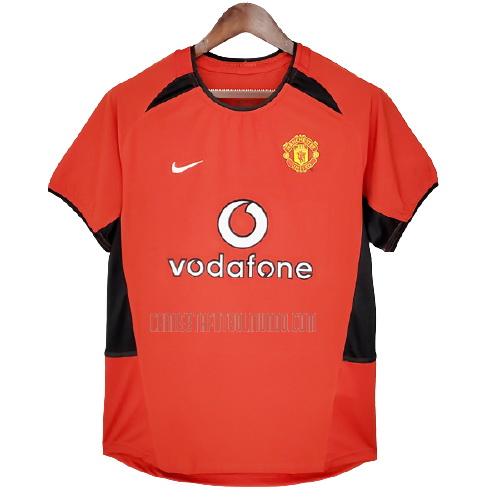 camiseta retro del manchester united del primera 2002