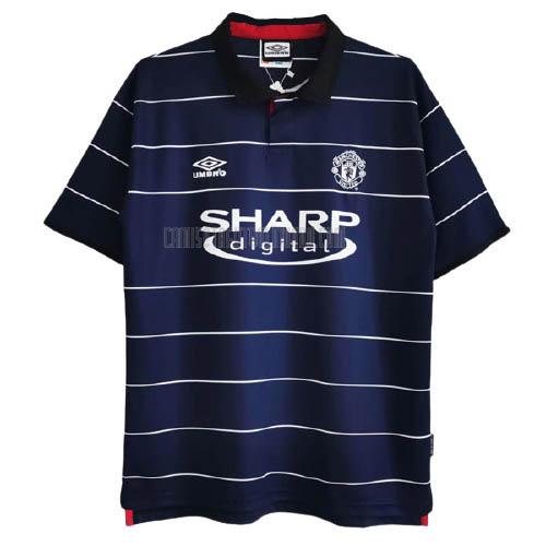 camiseta retro del manchester united del segunda 1999-2000