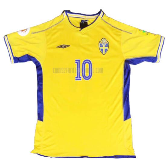 camiseta retro del suecia del primera 2004