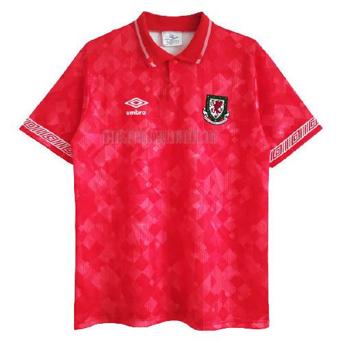 camiseta retro gales primera 1990-1992