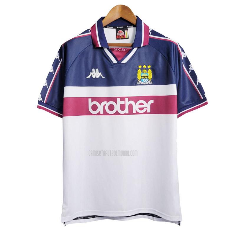 camiseta retro manchester city segunda 1997-1998