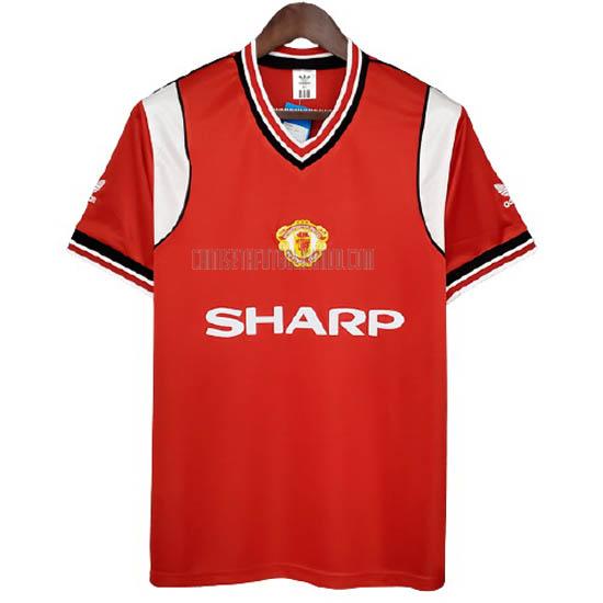 camiseta retro manchester united primera 1985-1986